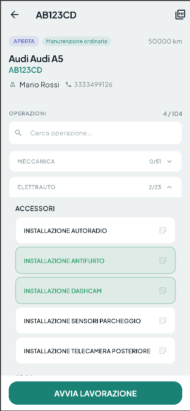 App officina